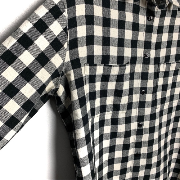 Madewell Buffalo Check Button Down Top Sz XXS B-5 - Picture 5 of 6
